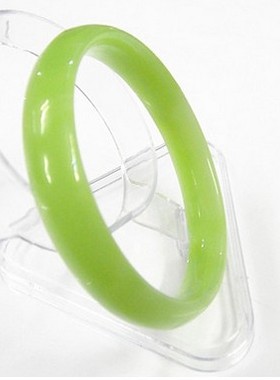 扁条新疆玻璃时尚风饰品碧玉手镯