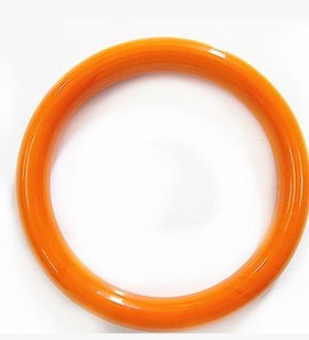 玻璃仿猫眼石圆条手镯厂家直销