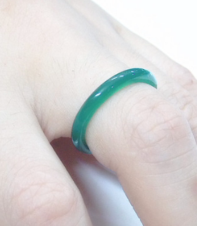 缅甸翡翠男女款满阳绿玉扳指