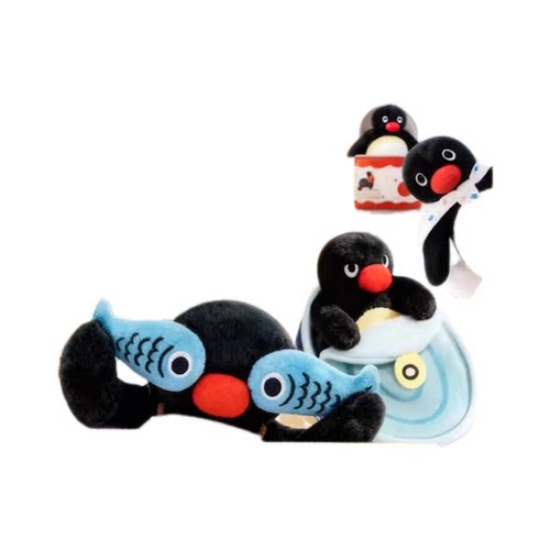正版PINGU企鹅躲猫猫系列毛绒挂件盲盒潮玩公仔娃娃玩偶礼物周边 - 图3