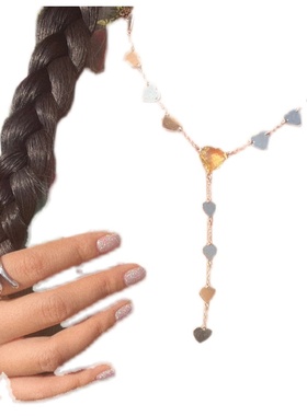 杂露集自制独立原创设计纯手工制作少女心黄水晶夏日项链