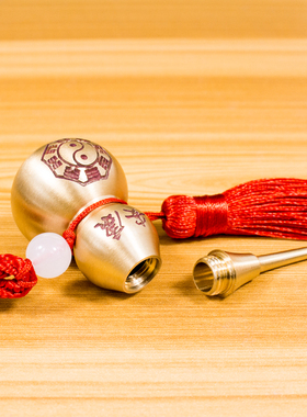 黄铜福禄安康开口铜葫芦家用挂饰