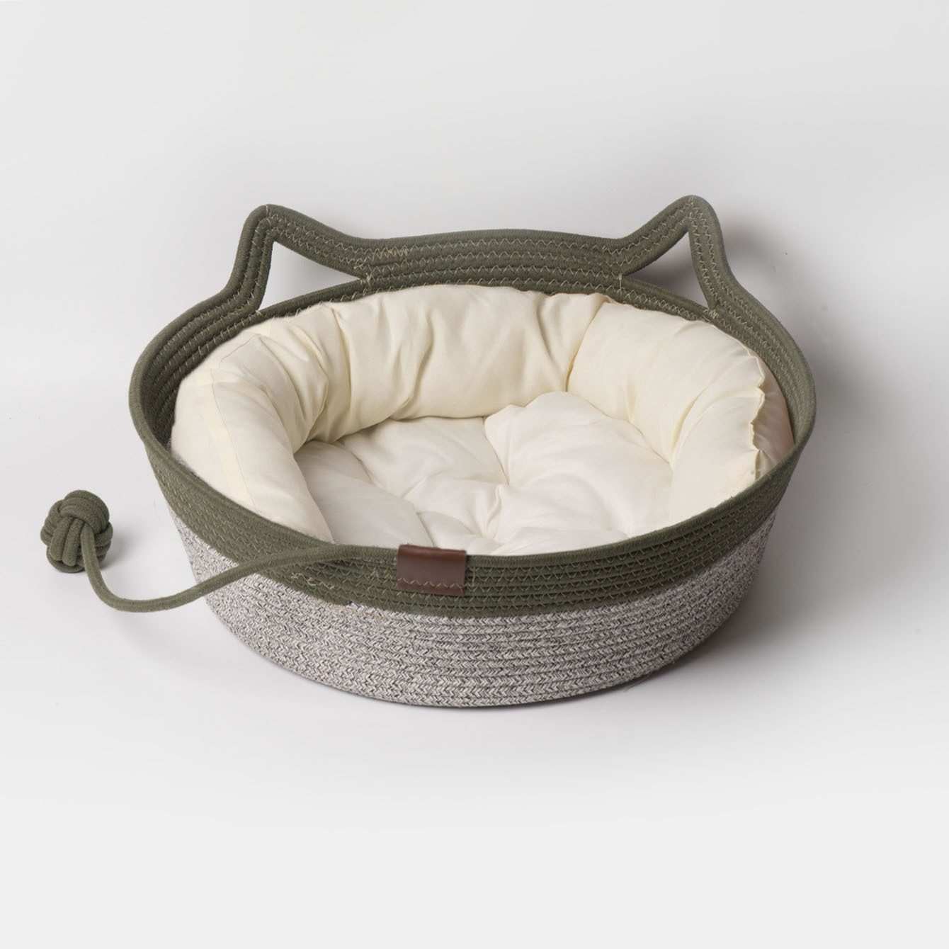 猫窝狗窝猫咪保暖棉绳编织四季耐抓耐磨宠物窝猫咪圆窝冬季保暖,淘宝优惠券,粉丝福利购,淘宝优惠卷