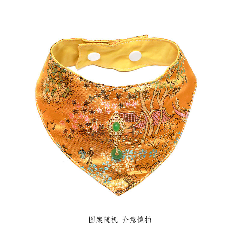 中式宠物围嘴新年元旦狗狗围巾古风口水巾猫咪围脖喜庆宠物配饰,淘宝优惠券,粉丝福利购,淘宝优惠卷