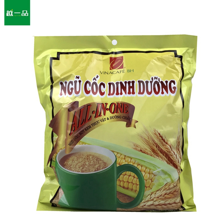 越南进口威拿麦片vina玉米牛奶免煮营养麦片500g*14袋整箱包邮-图0