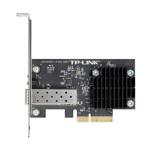 普联TP-LINK TL-NT521F万兆PCI-E有线网卡SFP+光口10G兼容千兆SFP台式机电脑服务器PCIe光纤网络远距离光通信 - 图0
