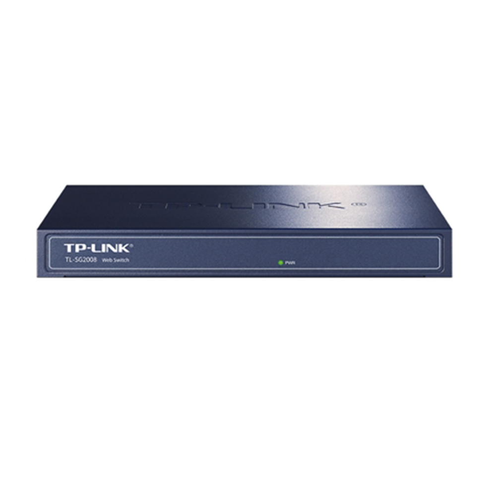 TP-LINK TL-SG2008 8口全千兆交换机网管型Web云远程管理VLAN端口汇聚链路聚合家用IPTV电视网络共线单线复用 - 图0