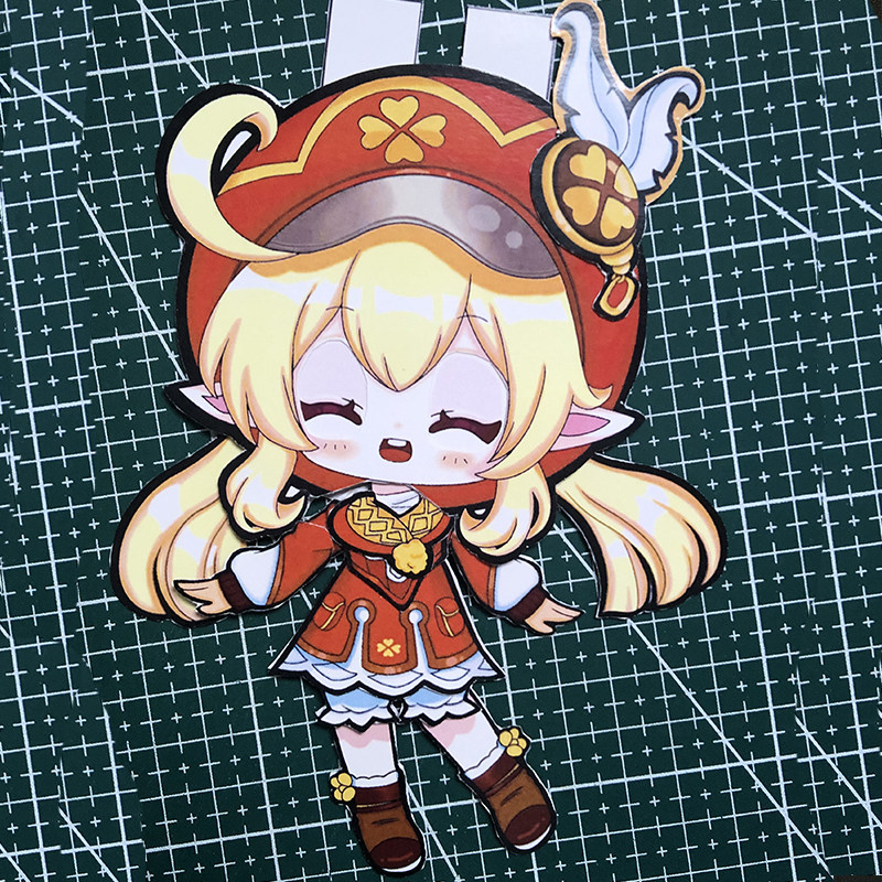 可动纸片人原神同人关节diy纸片人偶图纸手工diy儿童网红手工玩具,淘宝优惠券,粉丝福利购,淘宝优惠卷