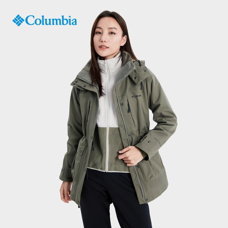 Columbia哥伦比亚冲锋衣女户外热能保暖抓绒内胆三合一外套WR5790-图3