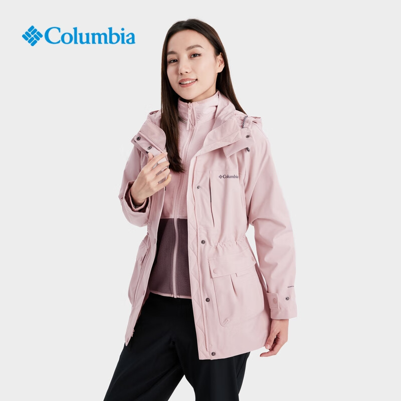 Columbia哥伦比亚冲锋衣女户外热能保暖抓绒内胆三合一外套WR5790-图0