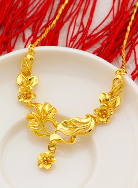 贵妃复古郁金香新娘饰品锁骨链