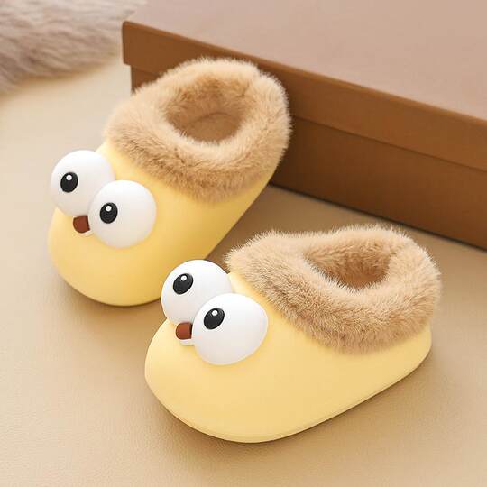 Waterproof outer wear home autumn and winter children's cotton slippers