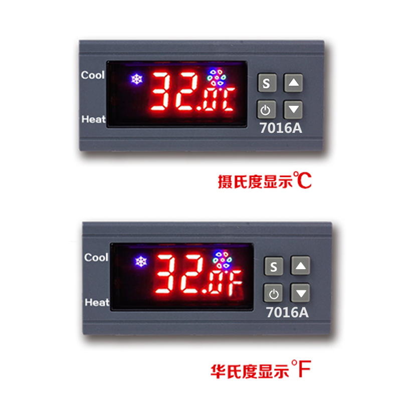 7016A高精度电子式温控器  冰箱冰柜控温器  30A大功率温控开关 - 图0