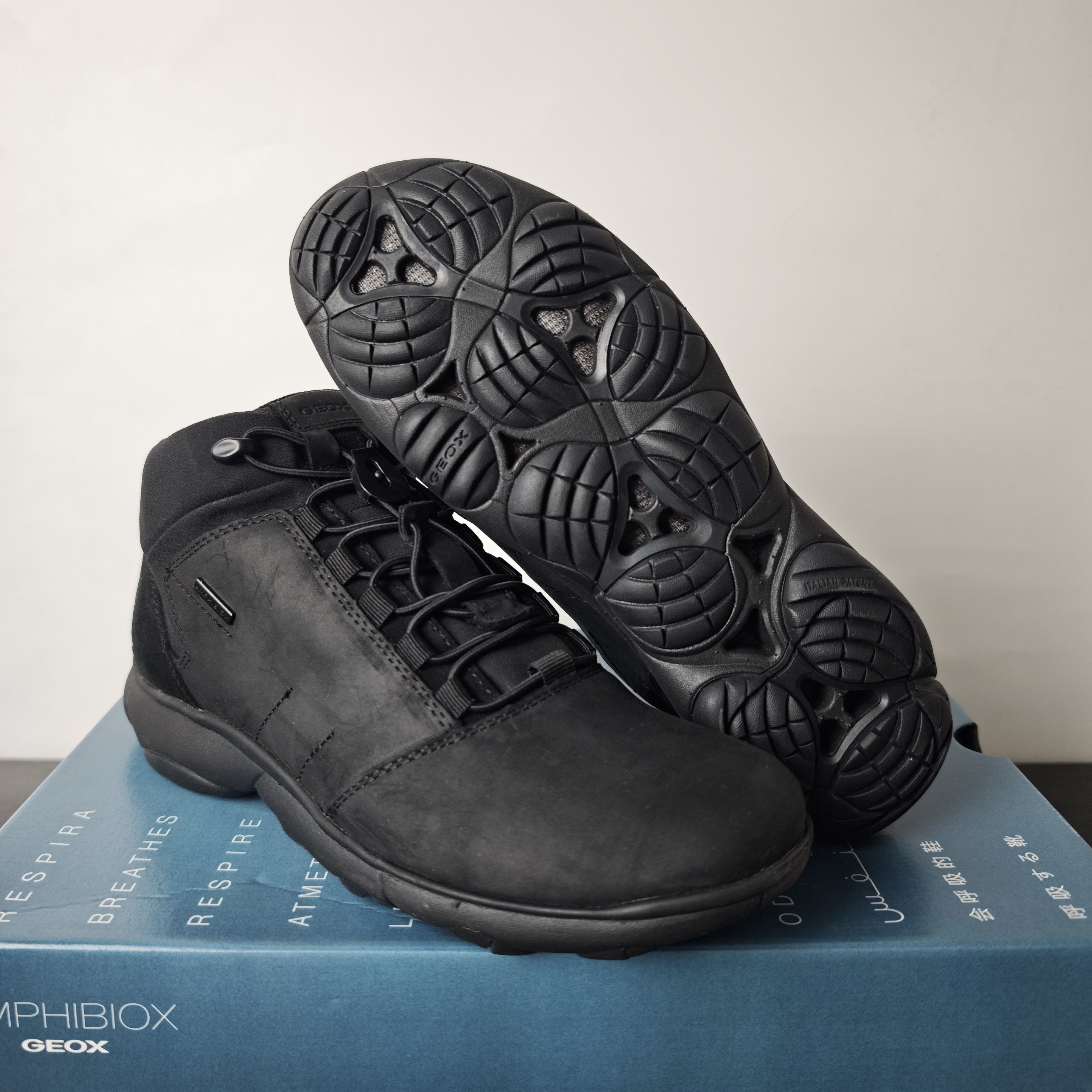 39码45码偏大 GEOX健乐士防水男鞋休闲鞋户外鞋登山鞋 U162VB,淘宝优惠券,粉丝福利购,淘宝优惠卷