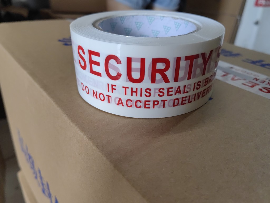 英文胶带出口专用胶带SECURITY SEAL 英文警示胶带封口胶外贸胶带 - 图2