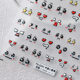 New embossed cartoon nail stickers with cute little expressions