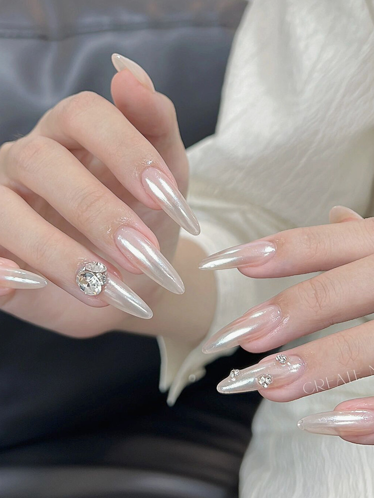 网红海莉同款珍珠白极光粉简约冰透裸色显白月光珍珠粉美甲店专用,淘宝优惠券,粉丝福利购,淘宝优惠卷