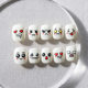New embossed cartoon nail stickers with cute little expressions