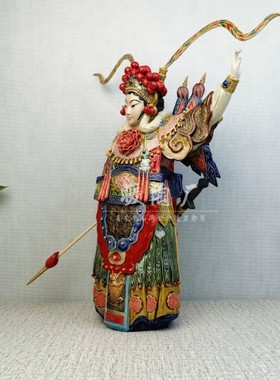 石湾公仔陶瓷大师电视柜书房摆件