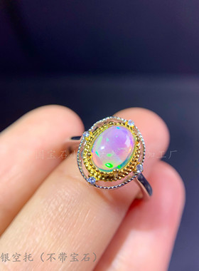 纯银耳钉小众戒指吊坠