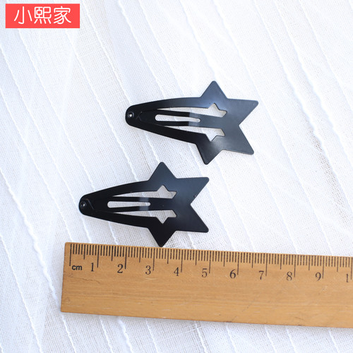 小熙家黑色简单基础BB夹儿童碎发发夹女童头饰刘海发卡子宝宝发饰 - 图1