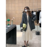 Ретро мегафон, дизайнерское платье, длинная юбка, французский ретро стиль, V-образный вырез, тренд сезона