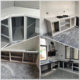 Upgraded medium-thick hill groove stove kitchen stove aluminum alloy profile countertop stove accessories complete ceramic tiles