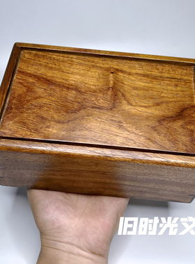 非洲黄花梨实木独板机关盒首饰盒复古鲁班盒珍宝收纳盒家用中国风