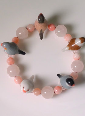 拼邮日本树脂原创设计风动物手串