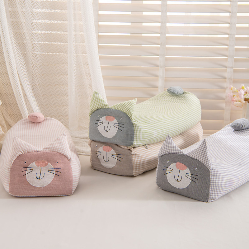 A类有氧棉纯棉双层纱柔软透气小猫荞麦枕可爱卡通枕头枕芯,淘宝优惠券,粉丝福利购,淘宝优惠卷