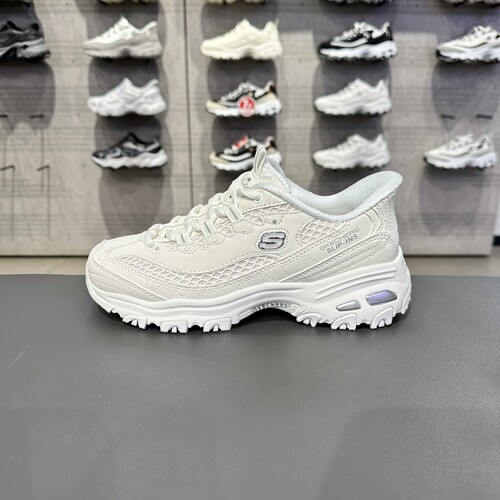 Skechers斯凯奇女子一脚蹬闪穿鞋缓震百搭厚底熊猫鞋老爹鞋150868 - 图1