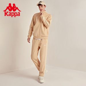 Kappa卡帕新款学院风运动套装男女夹克外套小脚卫裤K0CY2XL01D