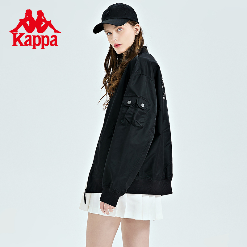 Kappa卡帕男女夹克外套2023春季新款飞行服休闲开衫运动棒球服 - 图1