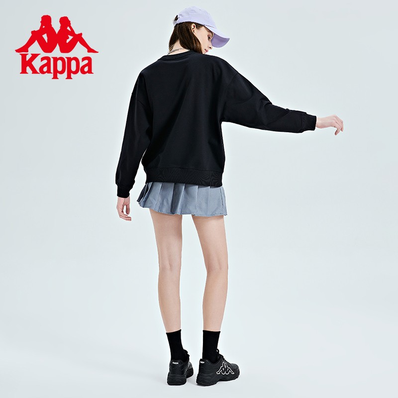 Kappa卡帕男女套头衫2023春季新款运动休闲印花卫衣圆领长袖外套 - 图3