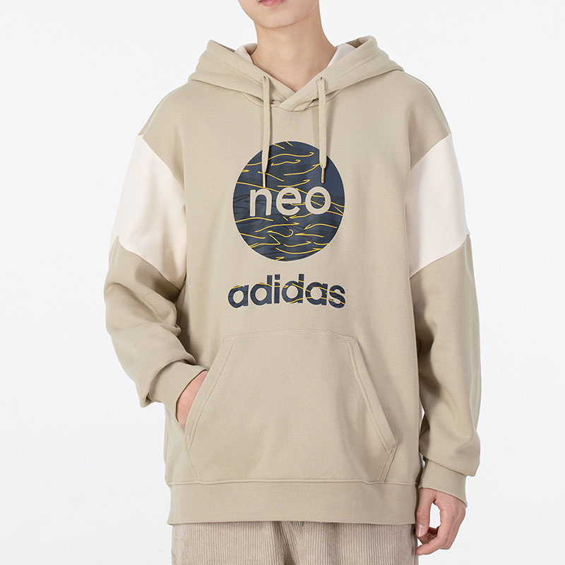 Adidas阿迪达斯NEO男女卫衣2024夏季新款运动休闲服套头衫HC9688 - 图0