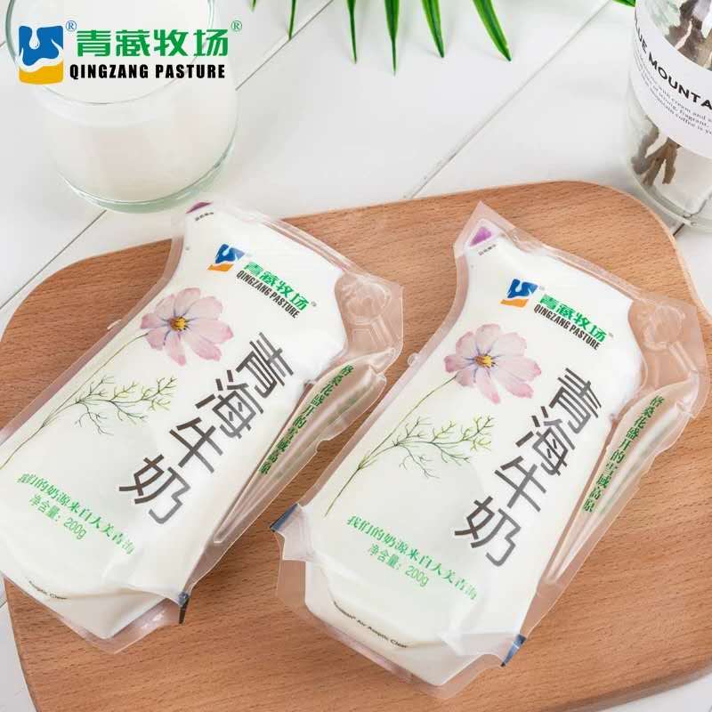 青藏牧场青海牛奶全脂纯牛奶180g装3.3g乳蛋白儿童早餐奶200g*16 - 图0