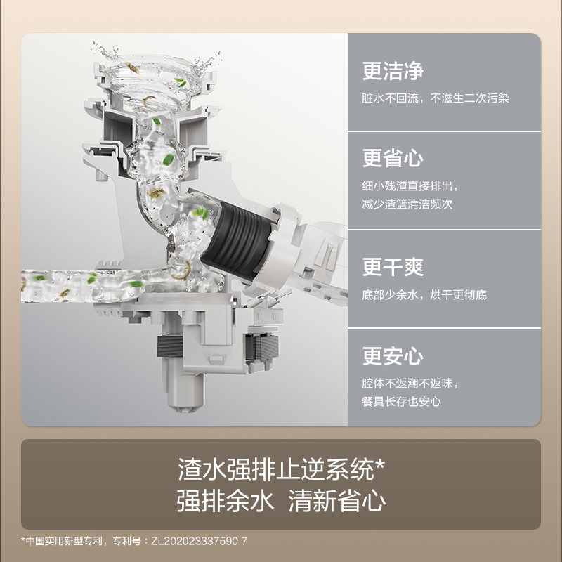 Fotile/方太 JPSD2T-02-C4T.i全自动智能集成一体小型嵌入式刷碗 - 图3