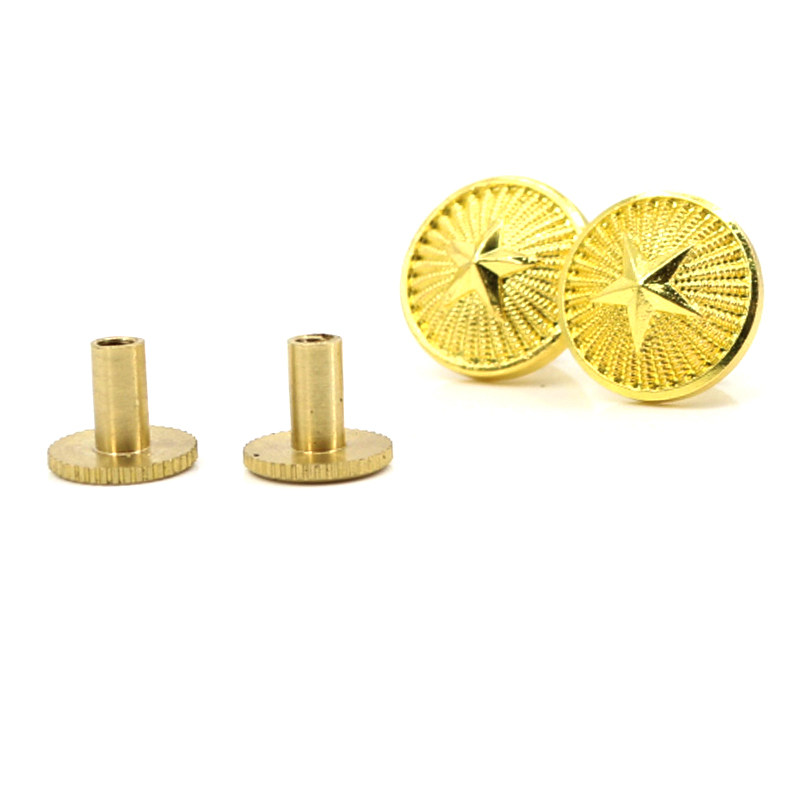 常服扣子帽钉金银色章扣帽钉肩章扣子学员钮扣金色螺丝肩扣,淘宝优惠券,粉丝福利购,淘宝优惠卷