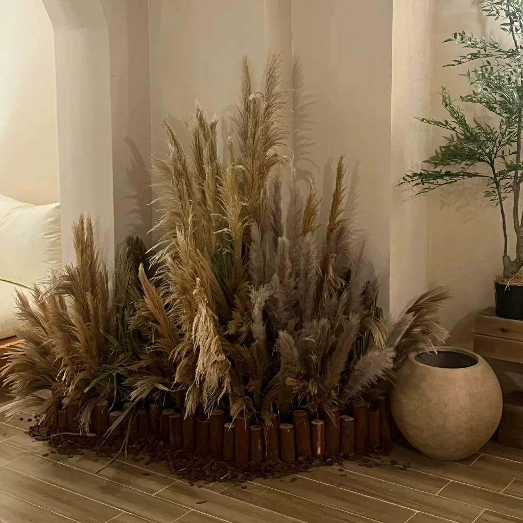 Everlasting flower dried bouquet, real flower, air-dried natural reed grass diy material package, handmade home furnishings decoration
