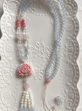 小迅的百草园天然石蝴蝶项链