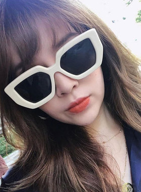 网红潮款大框宽边墨镜女个性时尚