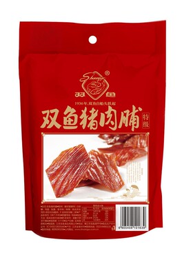 靖江特产双鱼猪肉脯308g肉干