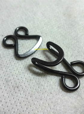 新款枪色银色纯铜质领钩