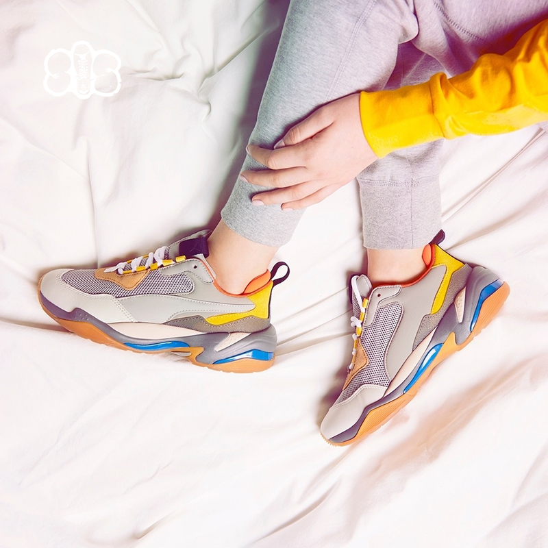 Puma Thunder Desert米白厚底泫雅同款复古老爹鞋休闲鞋367516-12-图1