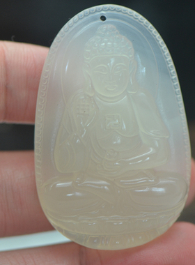 鹏明仙玉髓本命佛吊坠