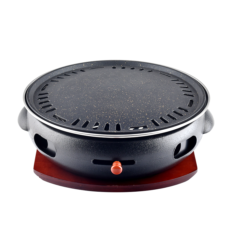 韩国烧烤炉韩式铸铁碳烤炉商用炭烤炉家用无烟炭火烤肉炉烤锅加厚,淘宝优惠券,粉丝福利购,淘宝优惠卷