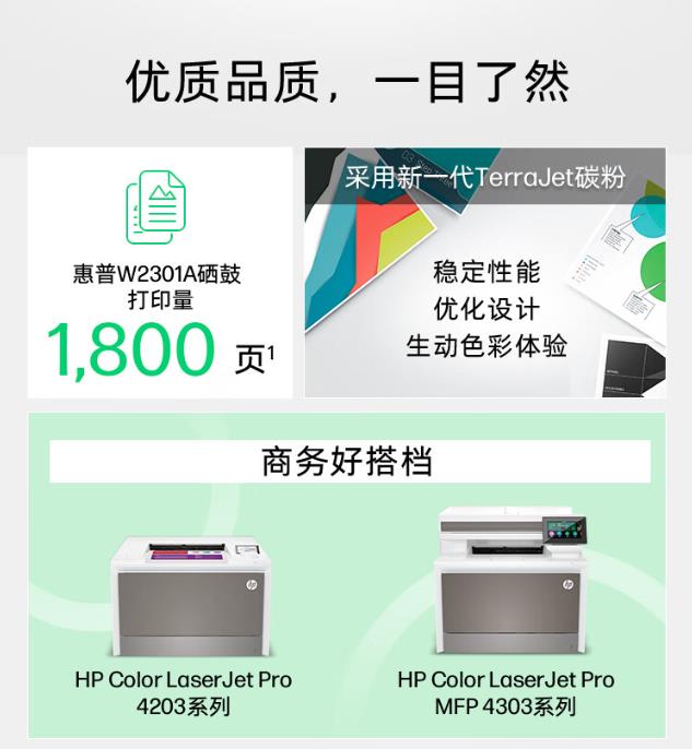 HP惠普230A硒鼓W2300A适用4203dw 4303dw M4303fdw打印机原装硒鼓 - 图0