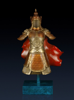 全铜盔甲摆件战无不胜家居客厅