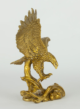 古叶家居纯黄铜家居办公室摆件