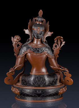 纯铜饰品家居客厅绿度母佛像